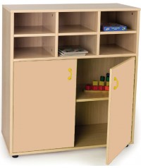 Armario intermedio: 6 casillas + 2 puertas/4 huecos