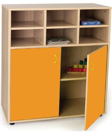 Armario intermedio: 6 casillas + 2 puertas/4...