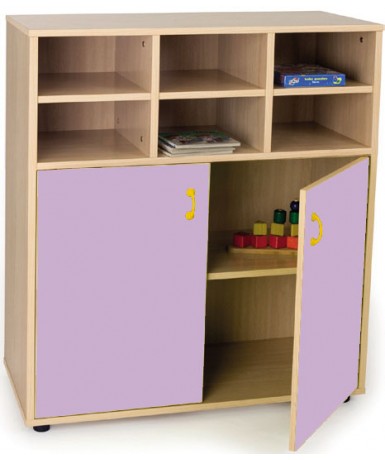 Armario intermedio: 6 casillas + 2 puertas/4...