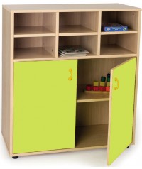 Armario intermedio: 6 casillas + 2 puertas/4 huecos