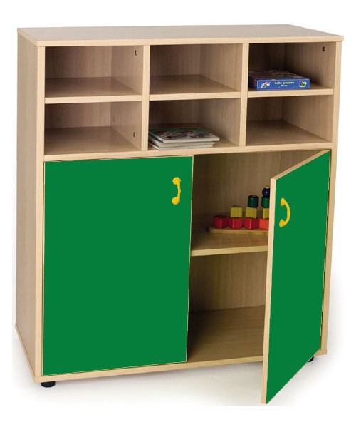 Armario intermedio: 6 casillas + 2 puertas/4 huecos 2