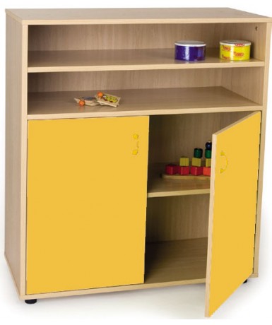 Armario intermedio: 2 estantes+2 puertas y 2...