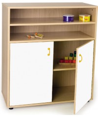 Armario intermedio: 2 estantes+2 puertas y 2 huecos