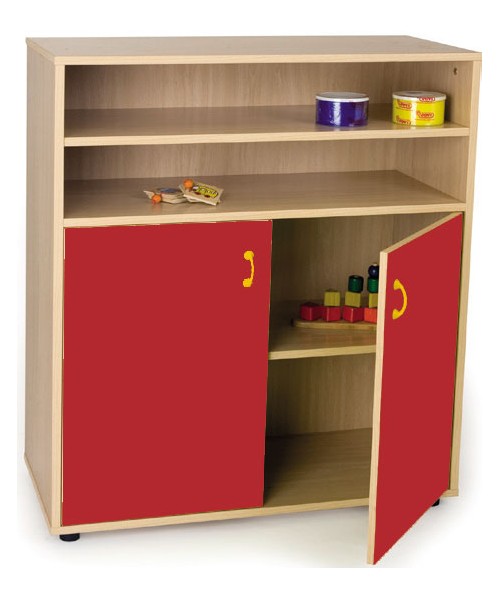 Armario intermedio: 2 estantes+2 puertas y 2 huecos