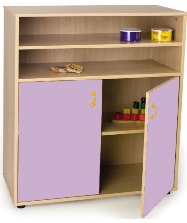 Armario intermedio: 2 estantes+2 puertas y 2...