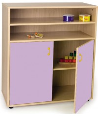 Armario intermedio: 2 estantes+2 puertas y 2 huecos