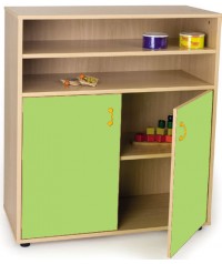 Armario intermedio: 2 estantes+2 puertas y 2 huecos