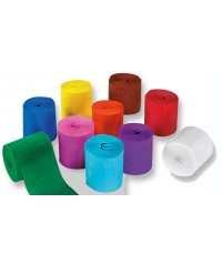 10 Minirollos crespón colores vivos. Folia