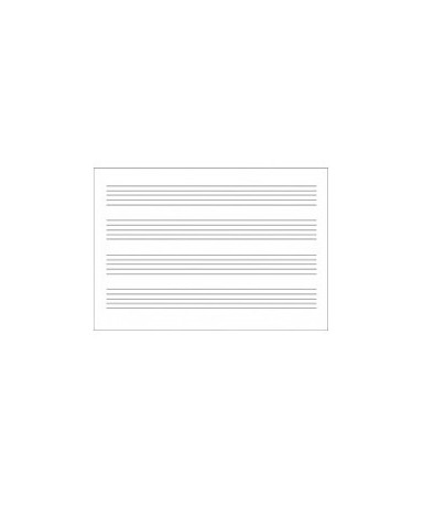 Cuaderno de música 4 pentagramas