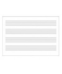 Cuaderno de música 4 pentagramas