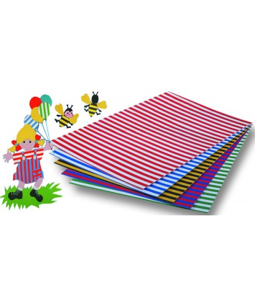 Cartón rayas - 10 unidades