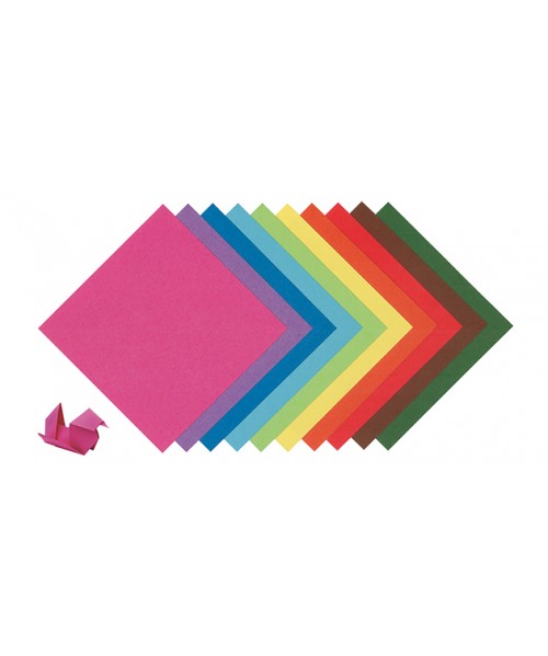 Paquete 500 hojas papel origami. Folia