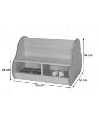 Banco librería doble