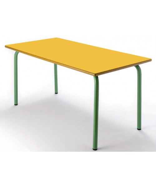 Mesa rectangular 110x55 cm. Patas Verdes - 54 cm. de alto 2