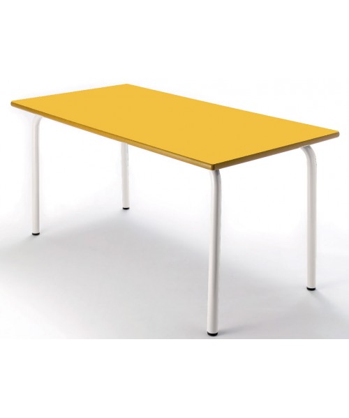 Mesa rectangular 110x55 cm. Patas Blancas - 54 cm. de alto 2