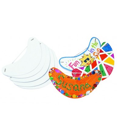 24 Viseras para decorar con hilo elástico