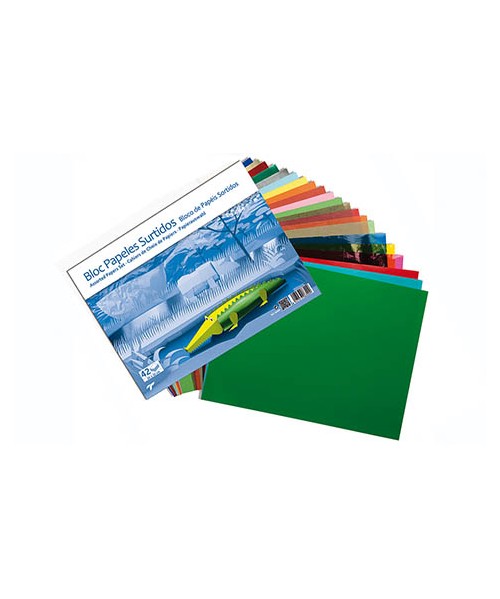 Surtido papel manualidades 42 hojas de 32x24 cm. Sadipal 2