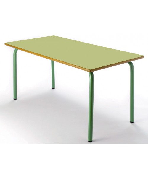 Mesa rectangular 120x60 cm. Patas Verdes - 54 cm. de alto 2