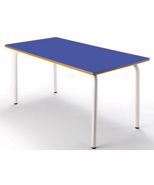 Mesa rectangular 120x60 cm. Patas Blancas - 54 cm. de alto