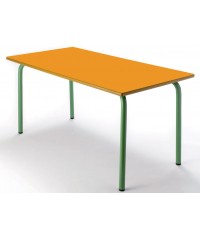 Mesa rectangular 120x60 cm. Patas Verdes - 60 cm. de alto