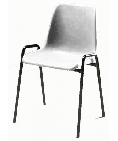 Silla carcasa modelo 140 patas negras 45 cm altura