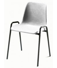 Silla carcasa modelo 140 patas negras 45 cm altura