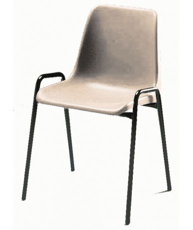 Silla carcasa modelo 140 patas negras 45 cm altura