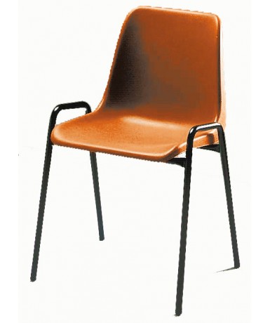 Silla carcasa modelo 140 patas negras 45 cm altura