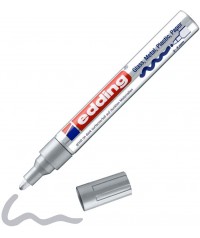 Rotulador de tinta opaca brillante 750 Edding plata