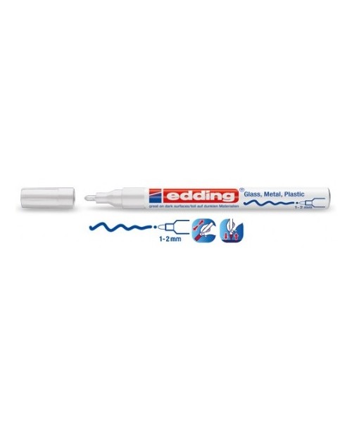 Rotulador edding 751 Blanco