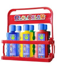 Basket Playcolor pintura de dedos 6x500ml.