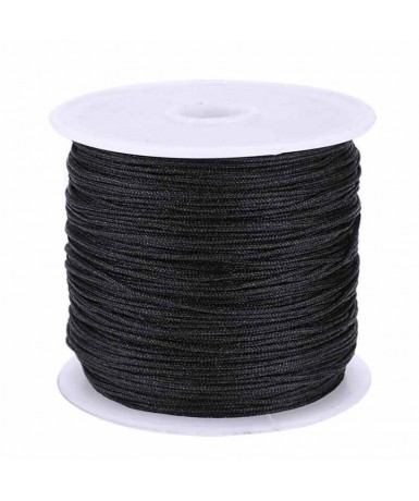 Hilo cuero negro 100 mts. Hilos para ensartes