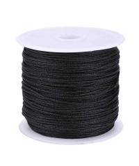 Hilo cuero negro 100 mts. Hilos para ensartes