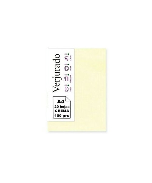 Papel verjurado A4 crema 2