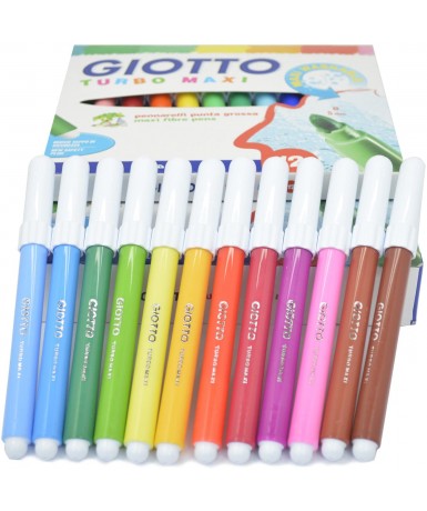 Rotulador Giotto Turbo Maxi 12 colores