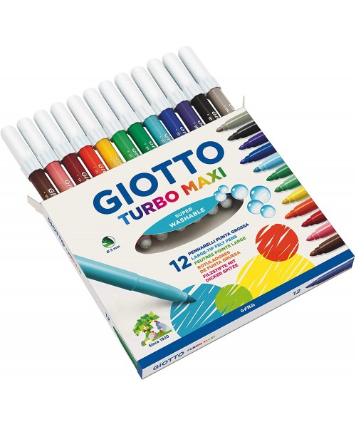 Rotulador Giotto Turbo Maxi 12 colores 2