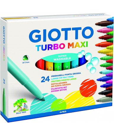 Rotulador Giotto Turbo Maxi 24 colores