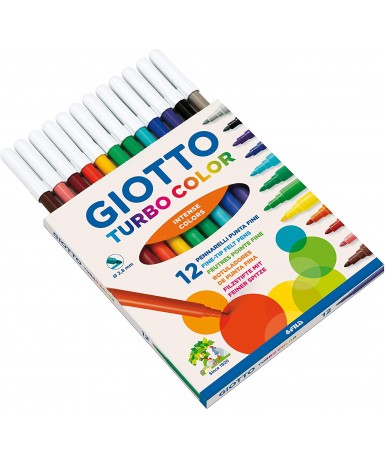 Rotulador fino Giotto Turbo Color - 12 unidades