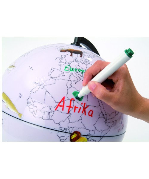 Globo político mundo borrable