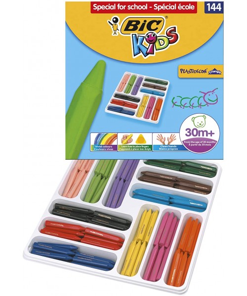 Class pack ceras Plastidecor Peques 144 unidades