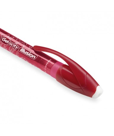 Bolígrafo gelocity illusion borrable Rojo
