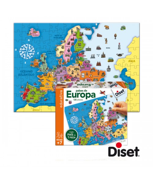 Puzle paises de europa
