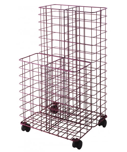 Guarda mapas/planos burdeos c/ ruedas