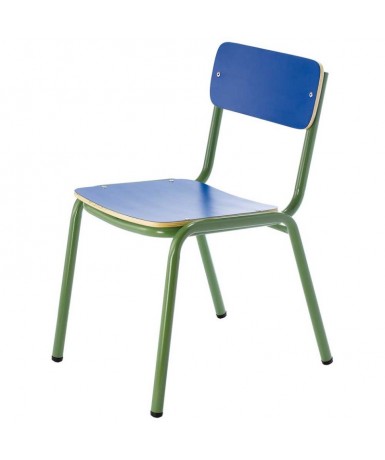 Silla preescolar patas verdes - 32 cm. de alto