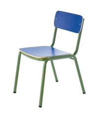 Silla preescolar patas verdes - 32 cm. de alto