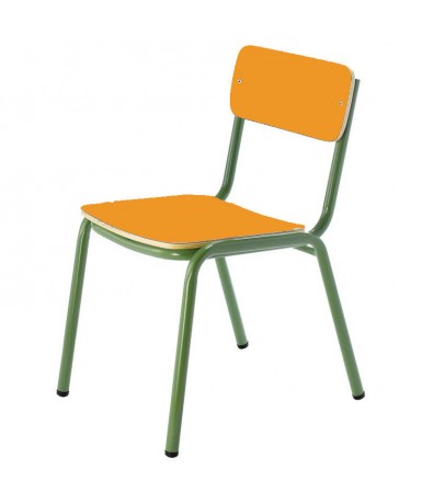 Silla preescolar patas verdes - 32 cm. de alto