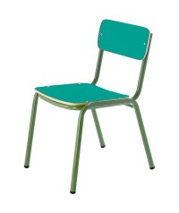 Silla preescolar patas verdes - 32 cm. de alto