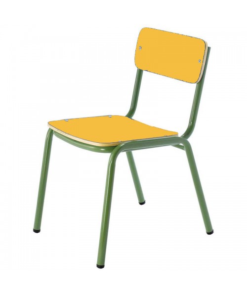Silla preescolar patas verdes - 36 cm. de alto 2