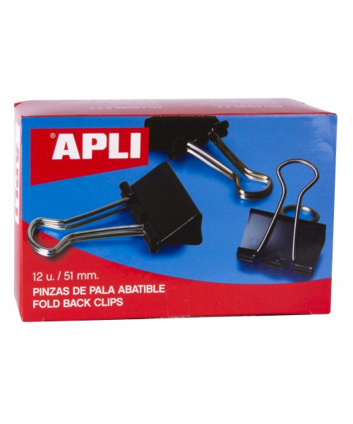 Pinzas abatibles Negras de 51 mm