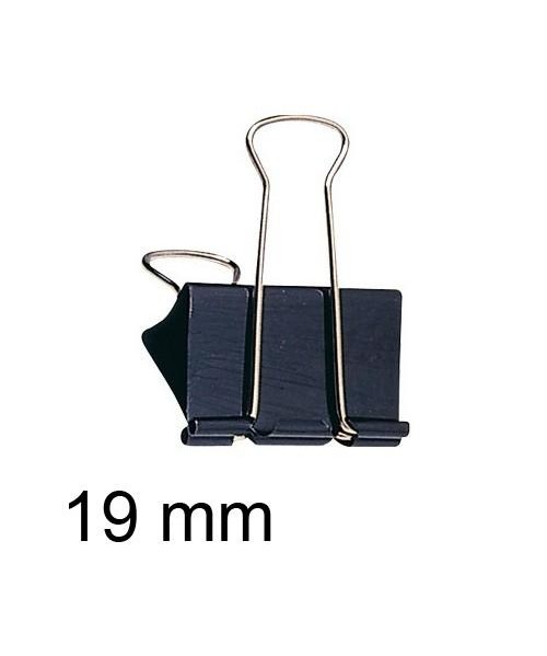 Pinzas abatibles Negras de 19 mm 2